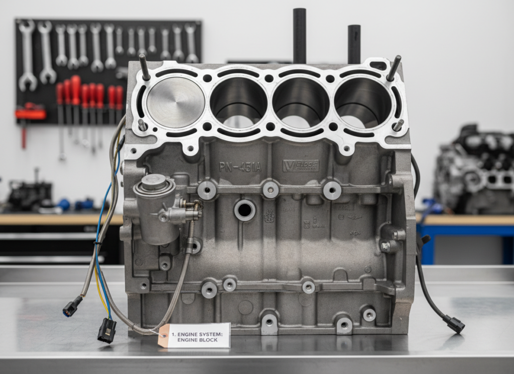 Auto parts identification guide for identifying car parts correctly